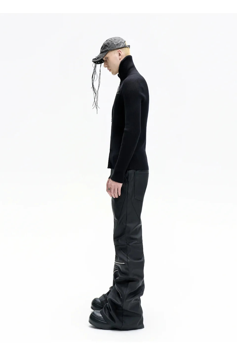Dual Zip High Neck Knit