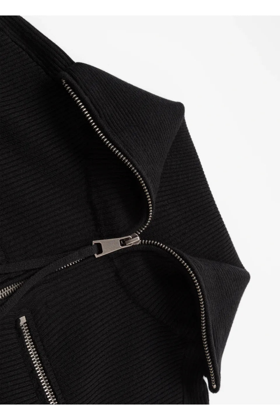 Dual Zip High Neck Knit