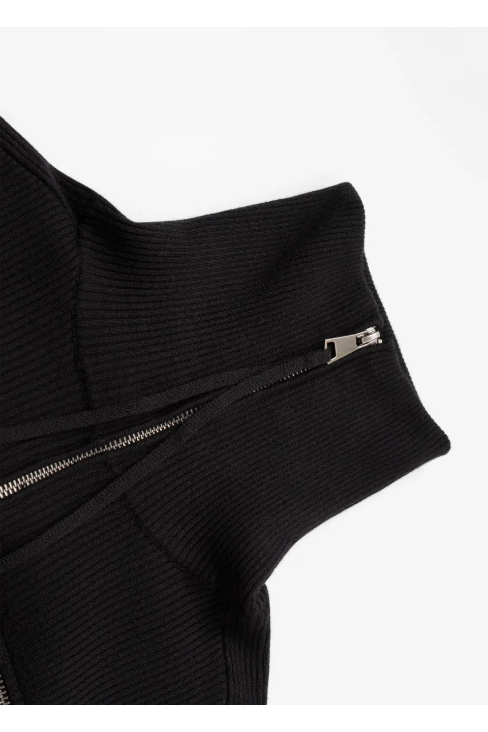 Dual Zip High Neck Knit