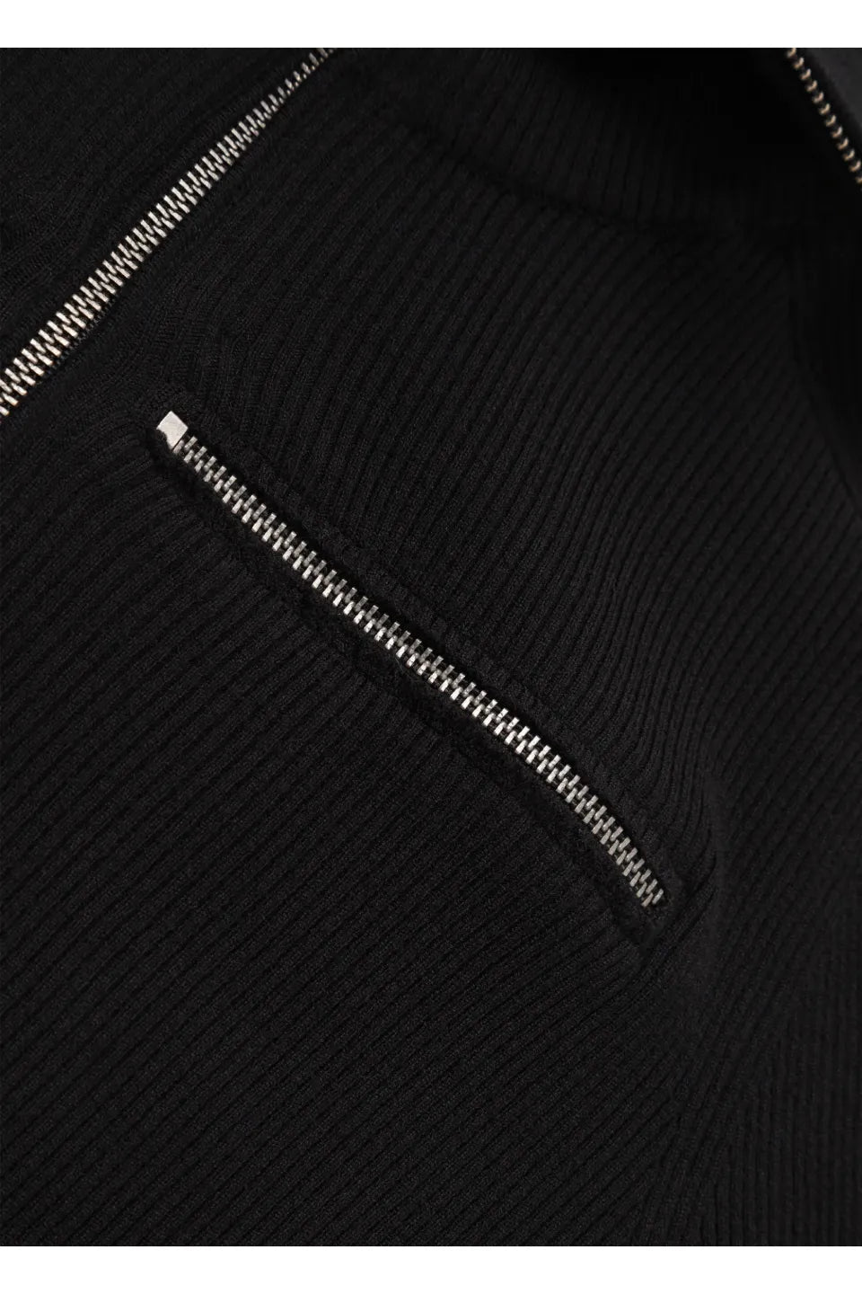 Dual Zip High Neck Knit