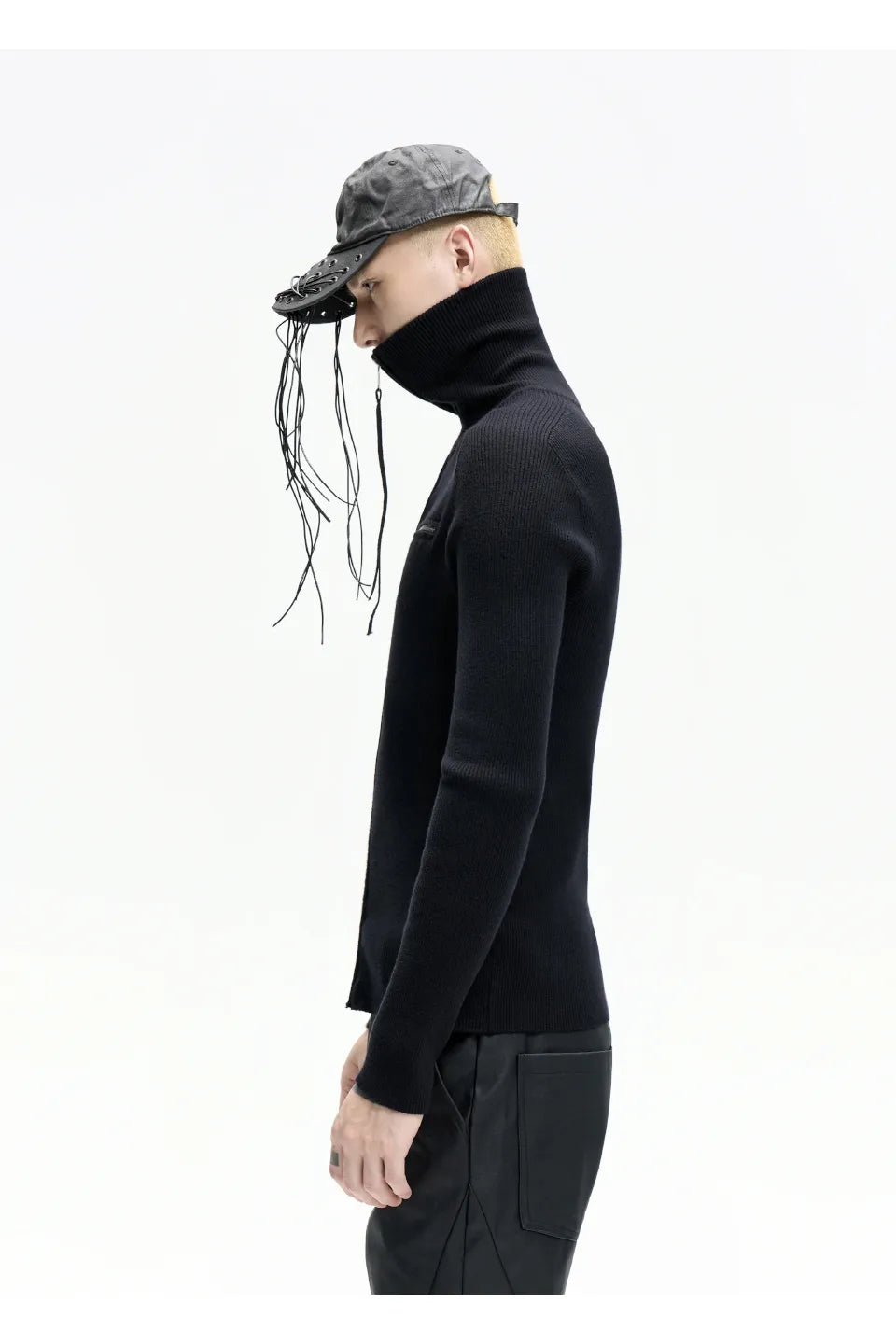 Dual Zip High Neck Knit