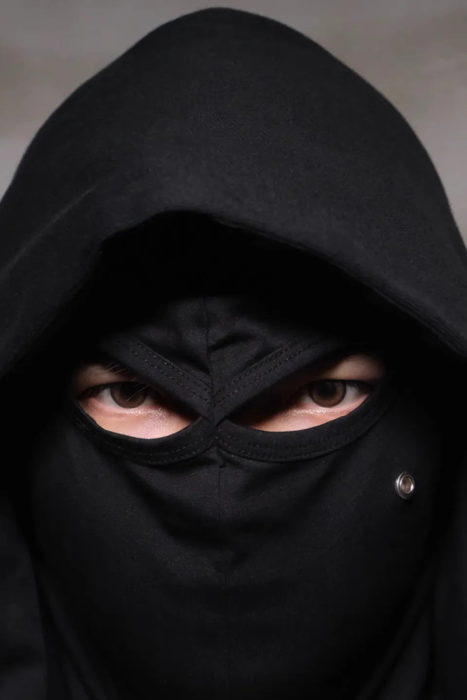 Embroidered Slogan Mask Oversized Hoodie
