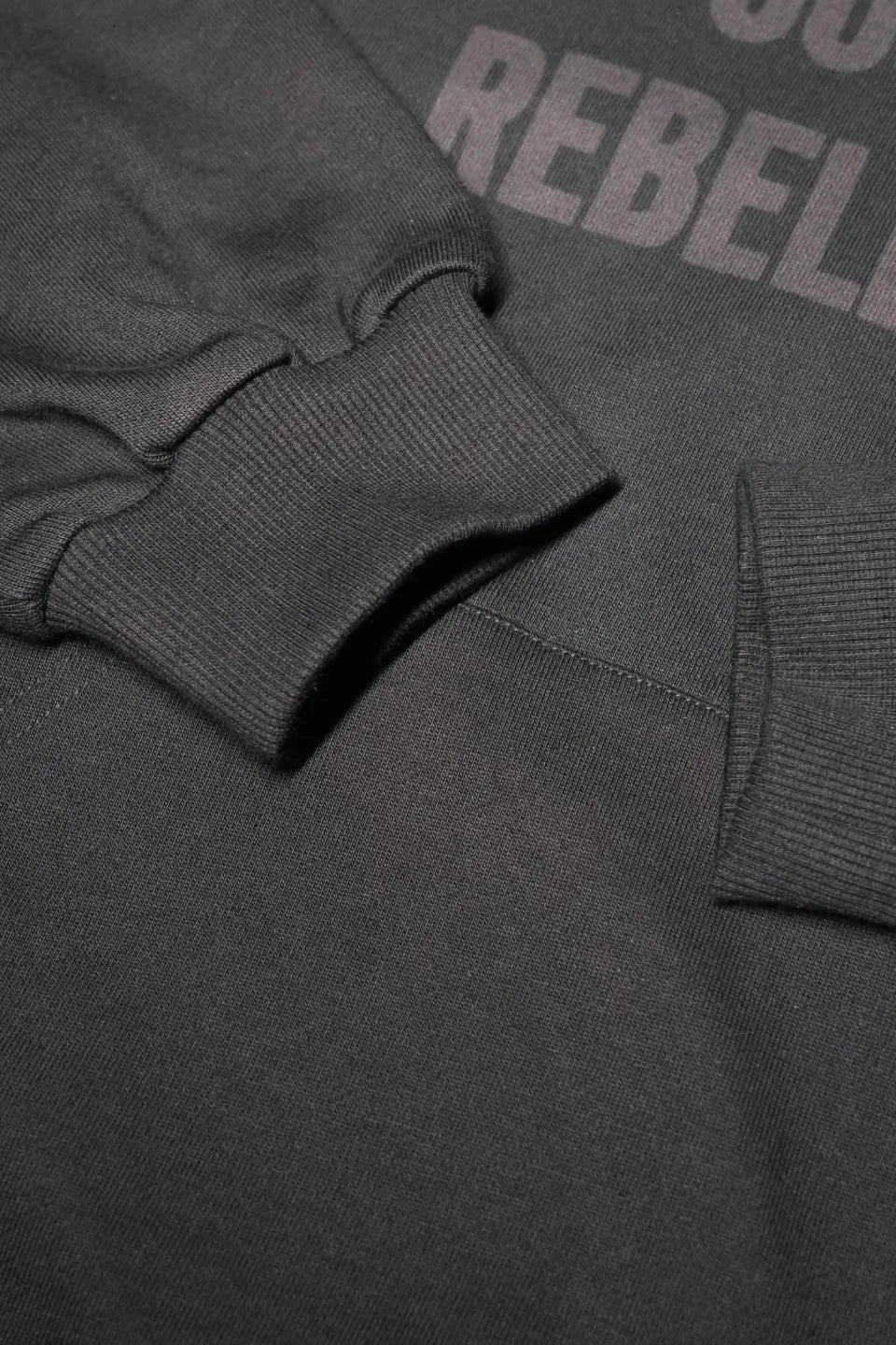 Embroidered Slogan Mask Oversized Hoodie