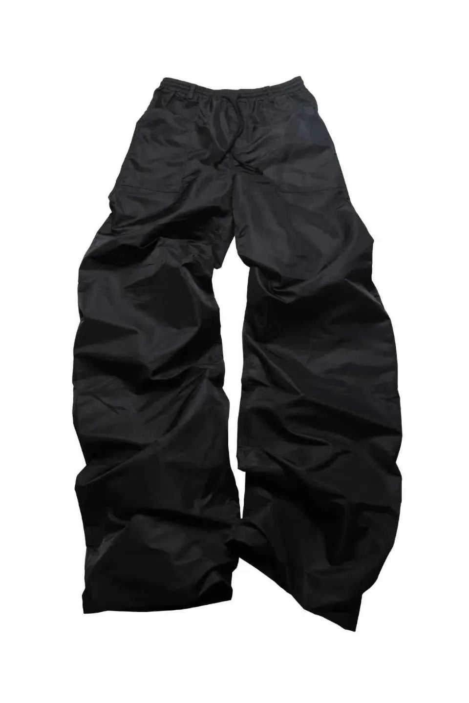 Embroidered Ultra Long Nylon Pants