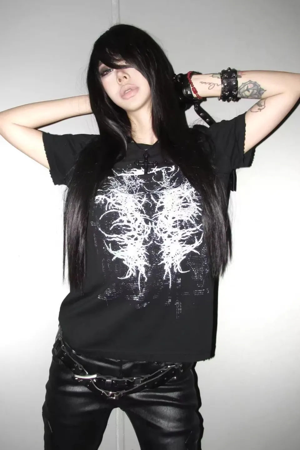 Erosion Graphic Distressed T-shirt