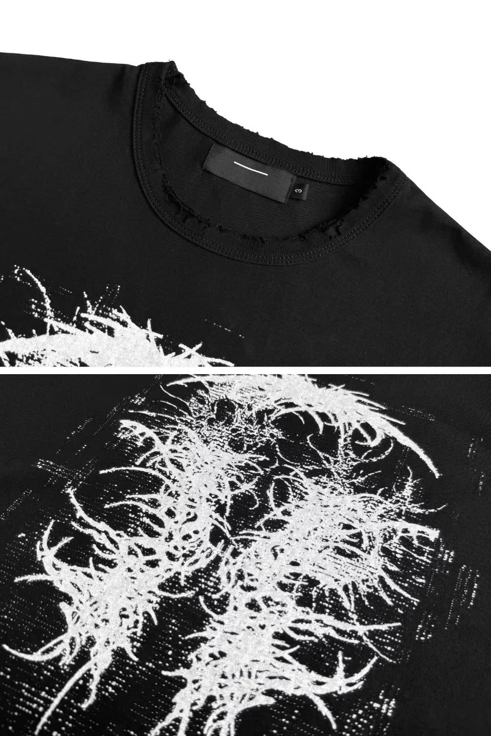 Erosion Graphic Distressed T-shirt