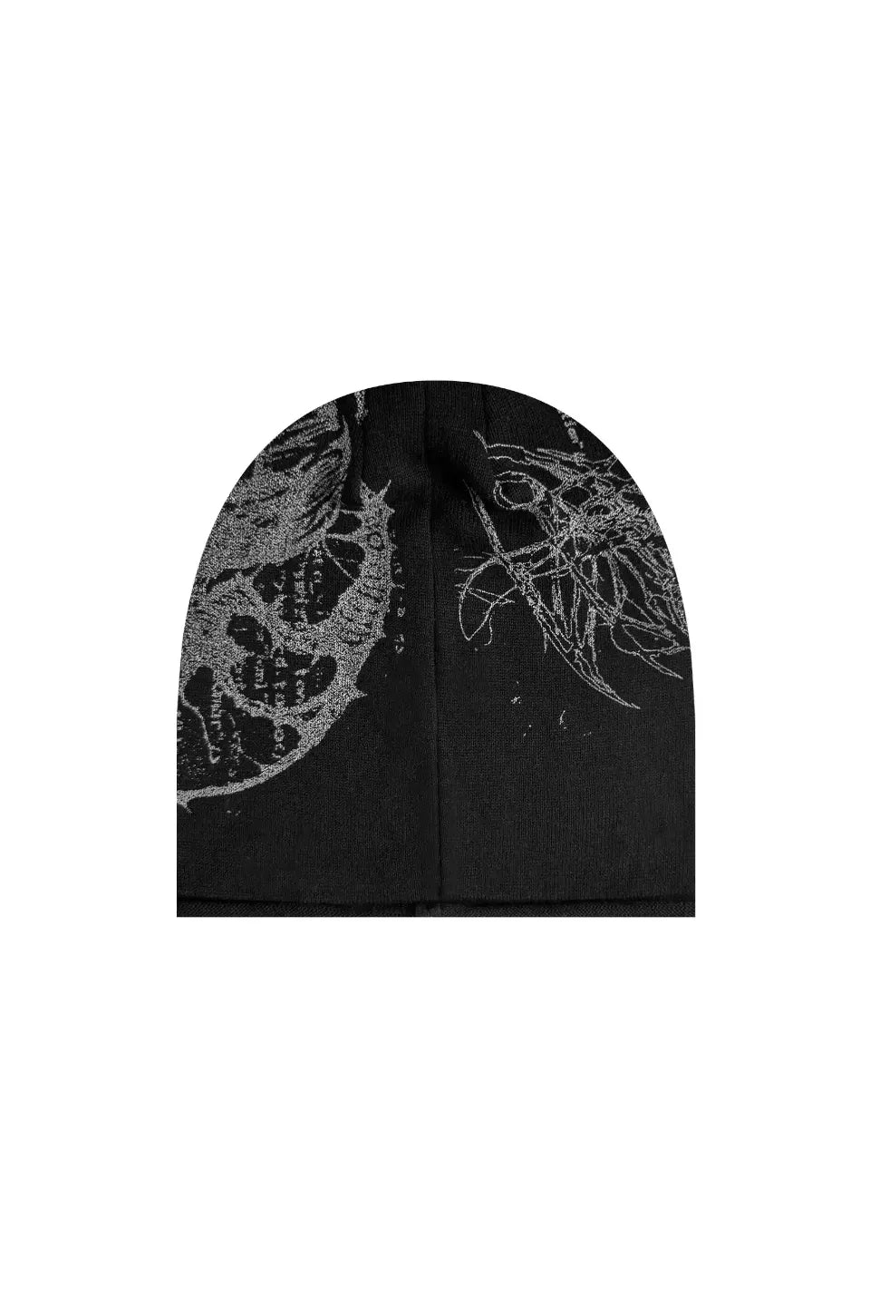 Erosion Print Oversized Cotton Beanie