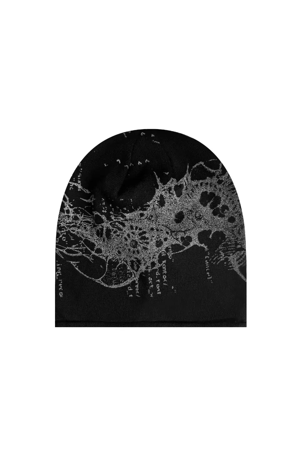 Erosion Print Oversized Cotton Beanie