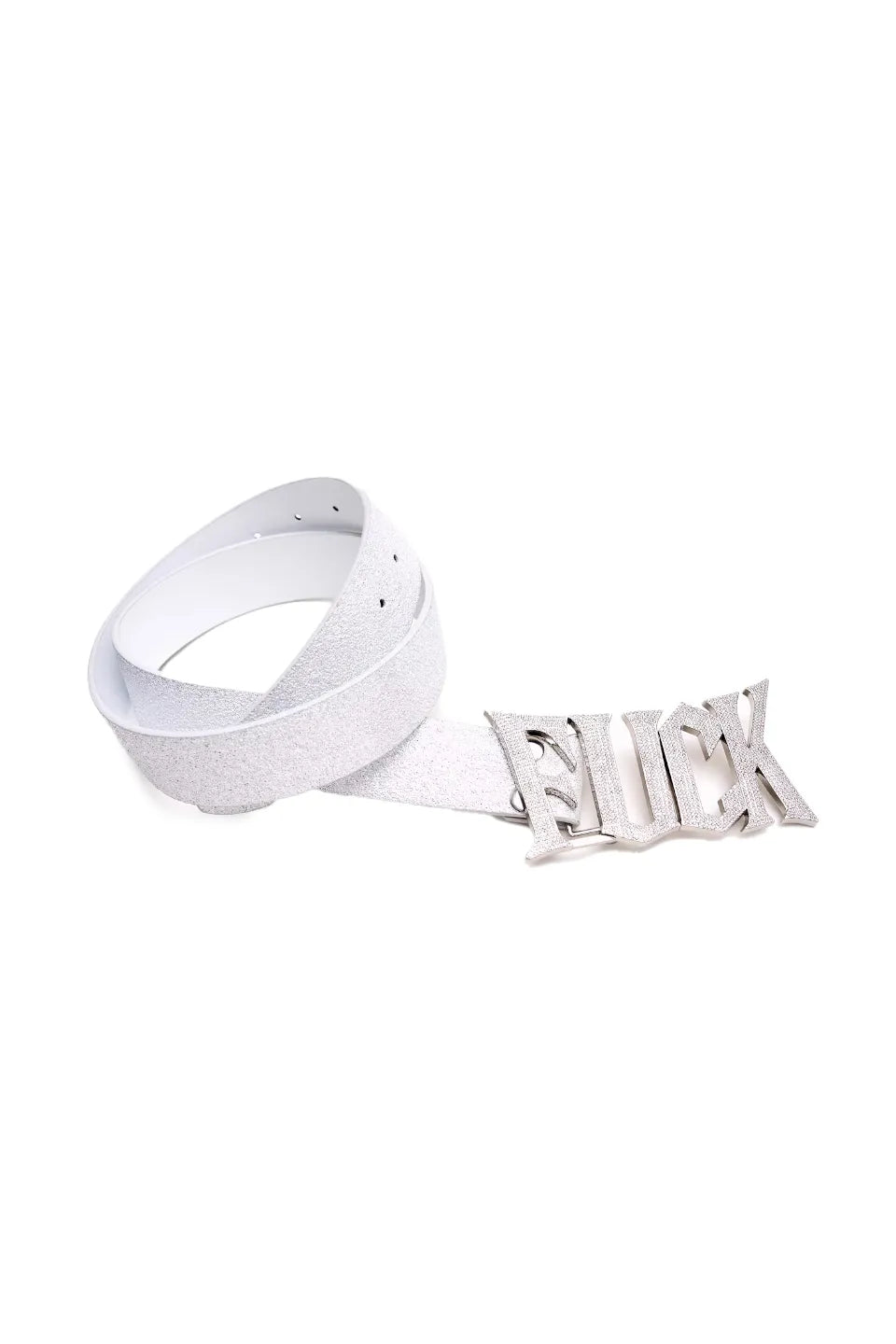 FOURTH3EX | F*CK Metallic Logo Leather Belt レザーベルト – CLOSET