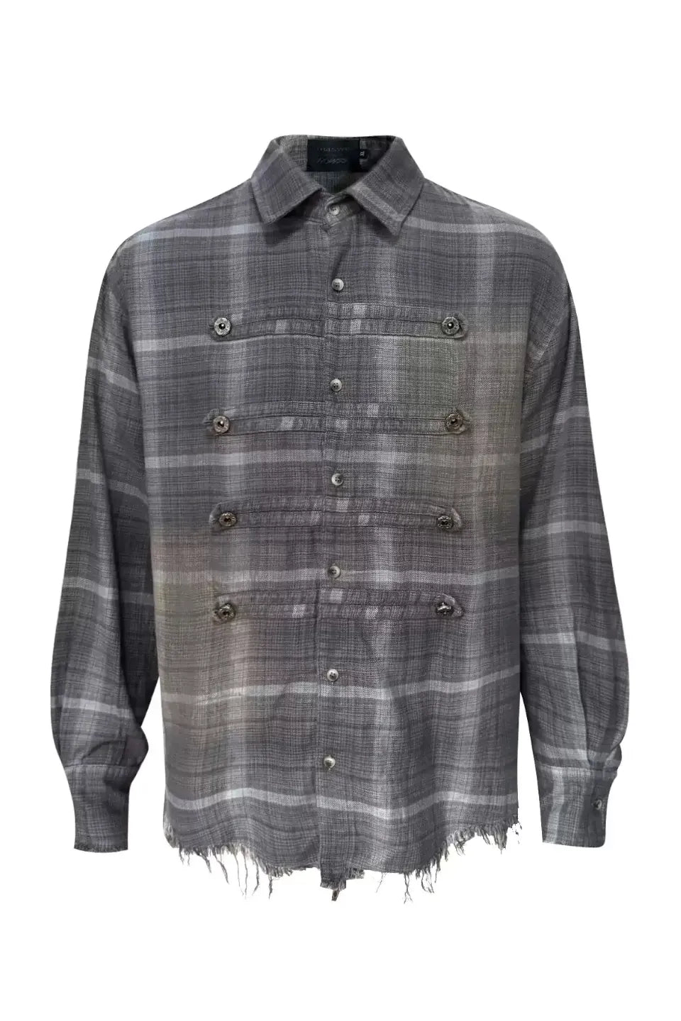 Faded Dual Metal Button Napoleon Military Shirt