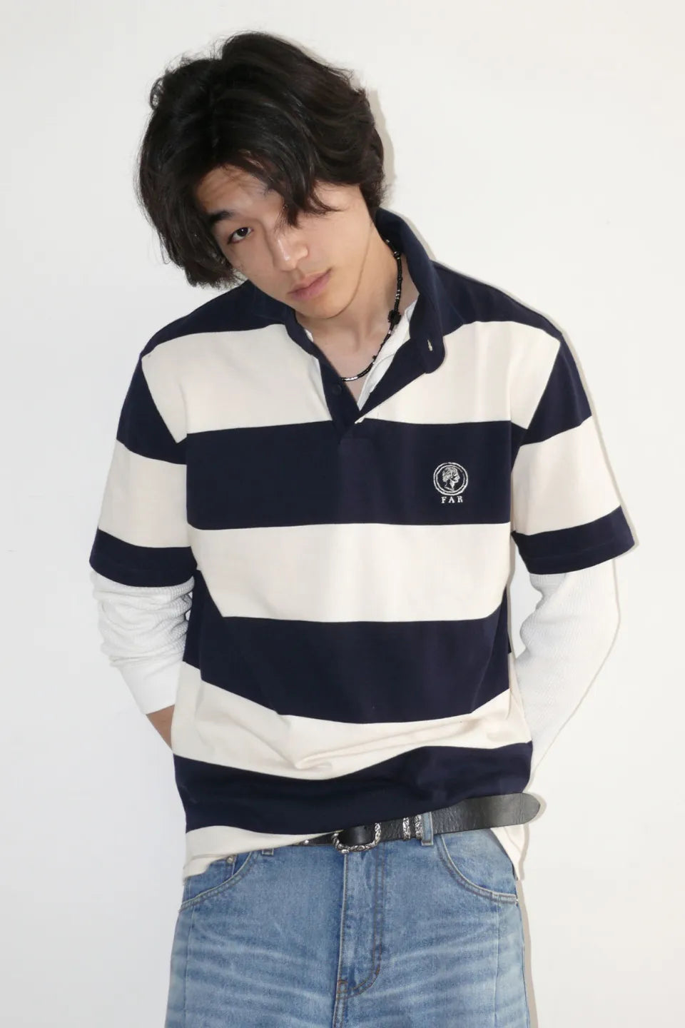 Far Wide Stripe Collar Shirts