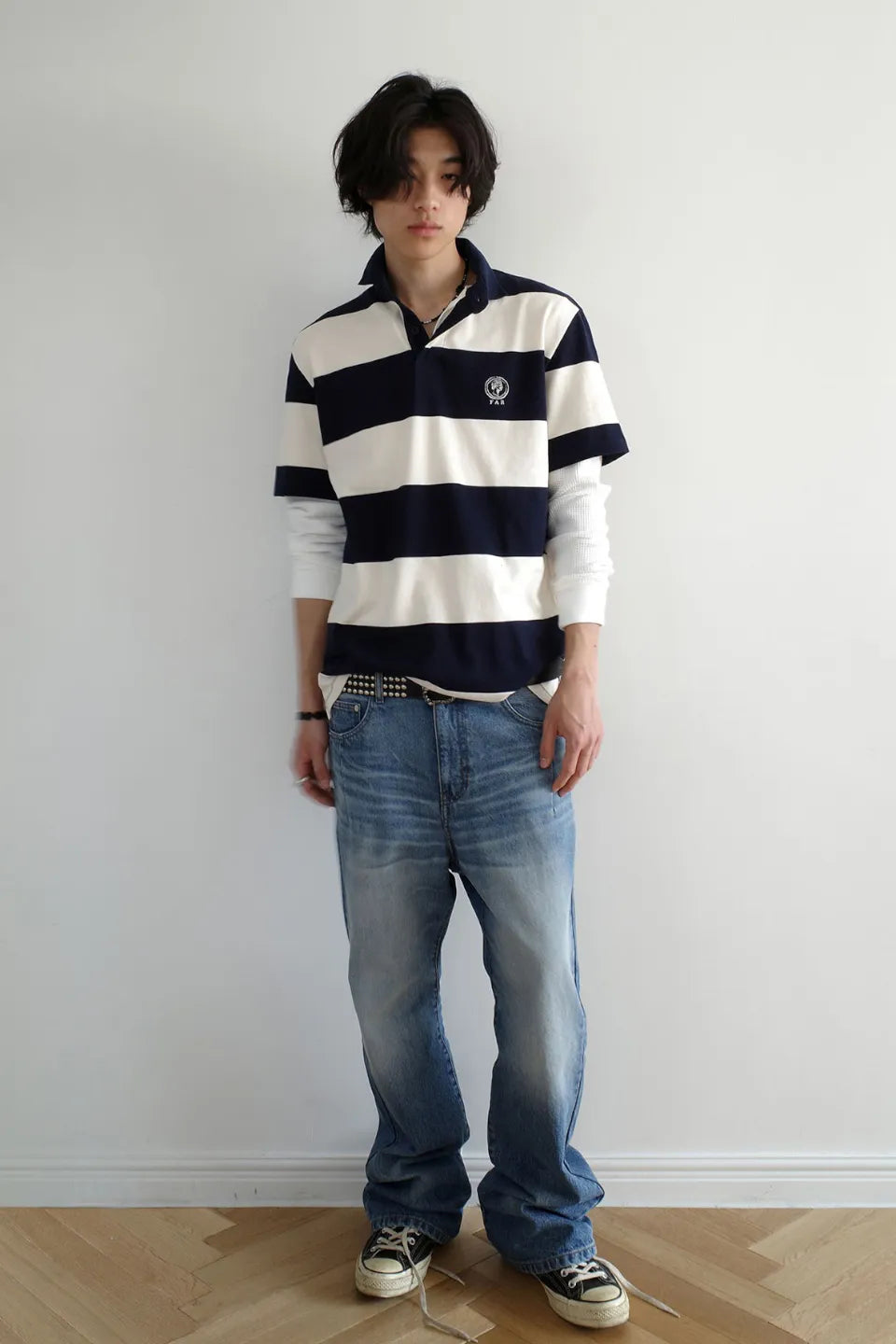 Far Wide Stripe Collar Shirts
