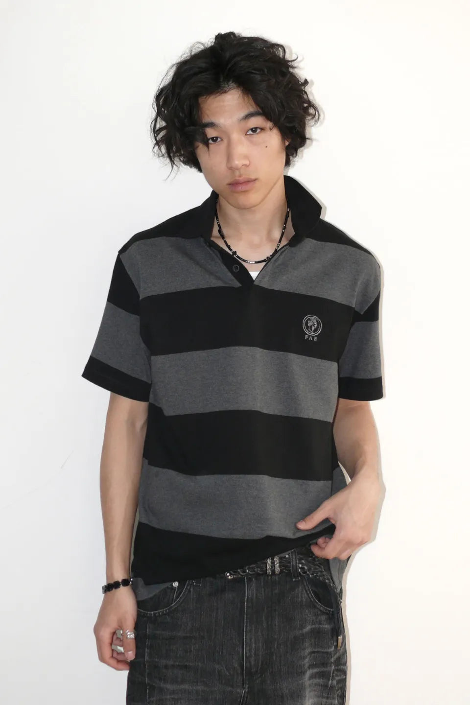 Far Wide Stripe Collar Shirts