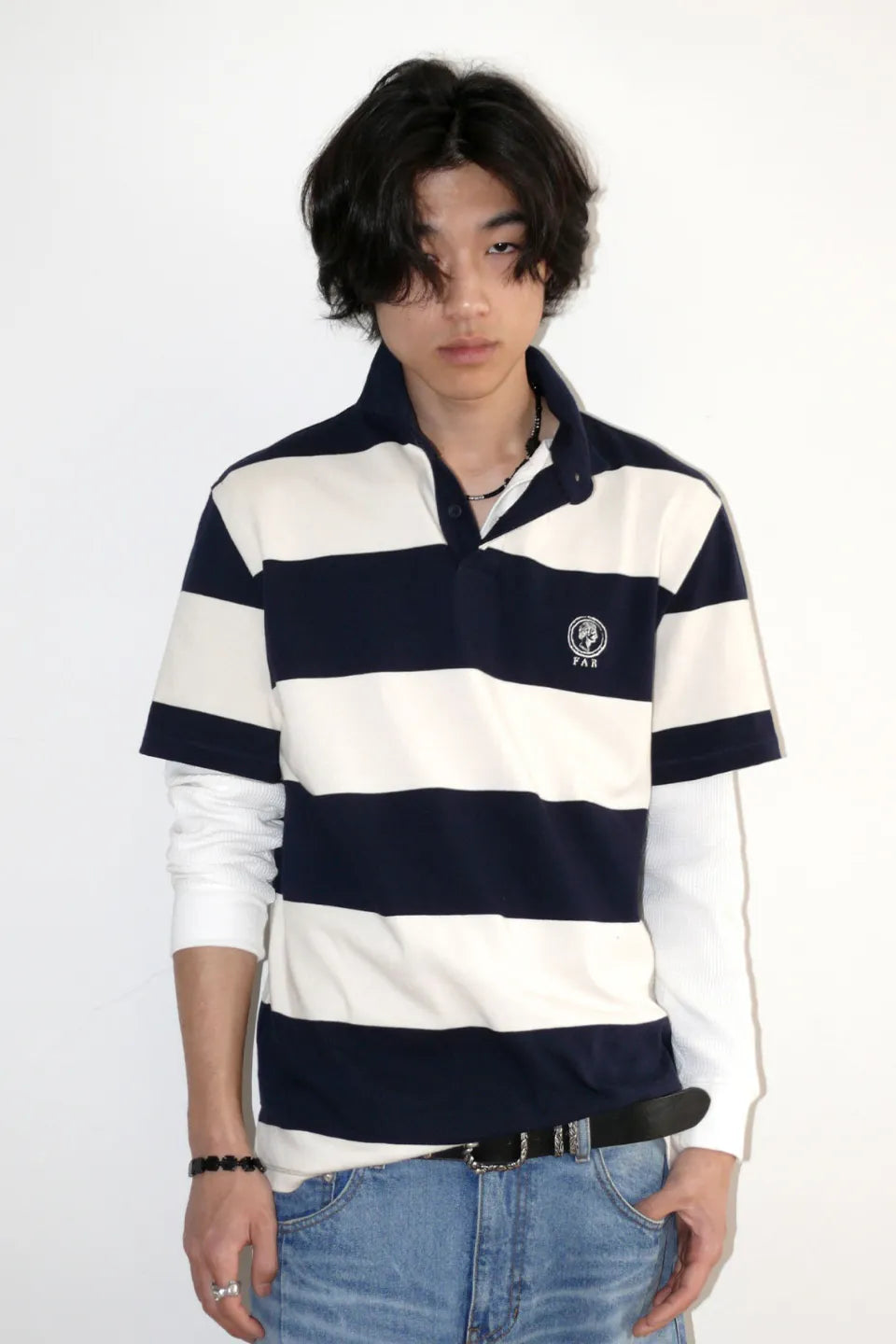 Far Wide Stripe Collar Shirts