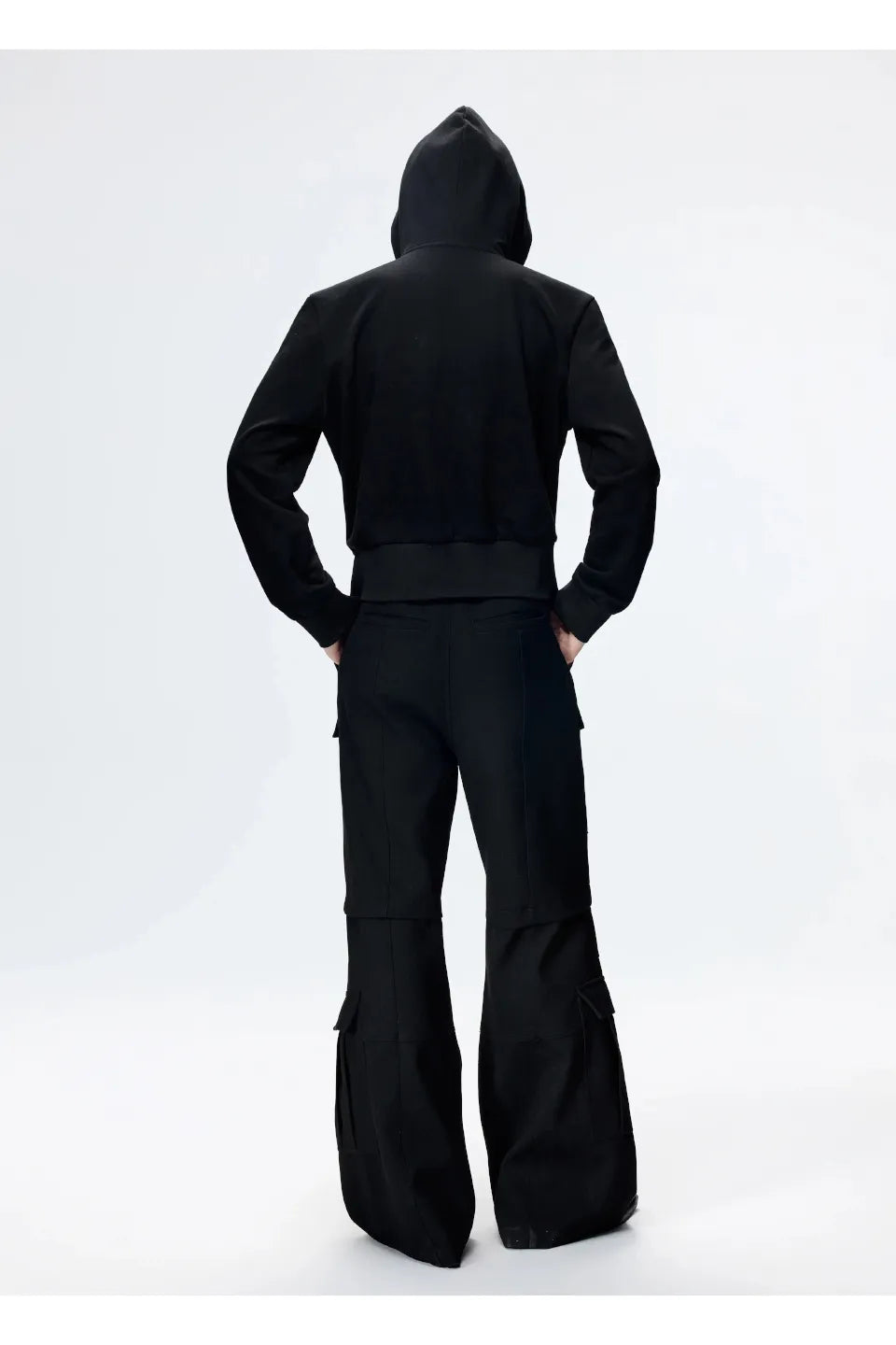 Fitted Hooded Cropped Hoodie