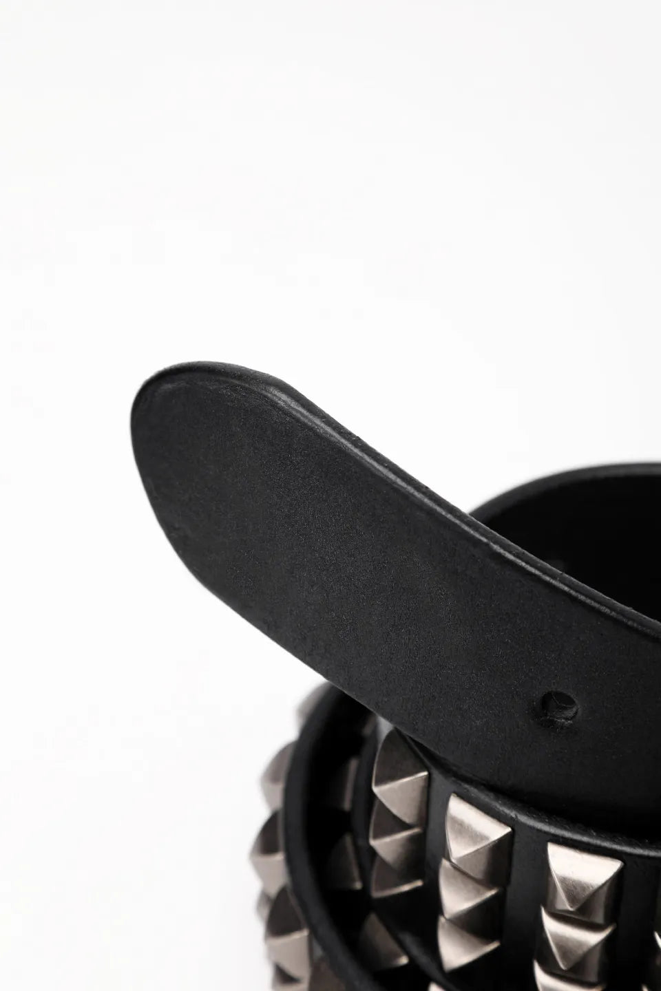 Flag Metal Studded Cowhide Belt