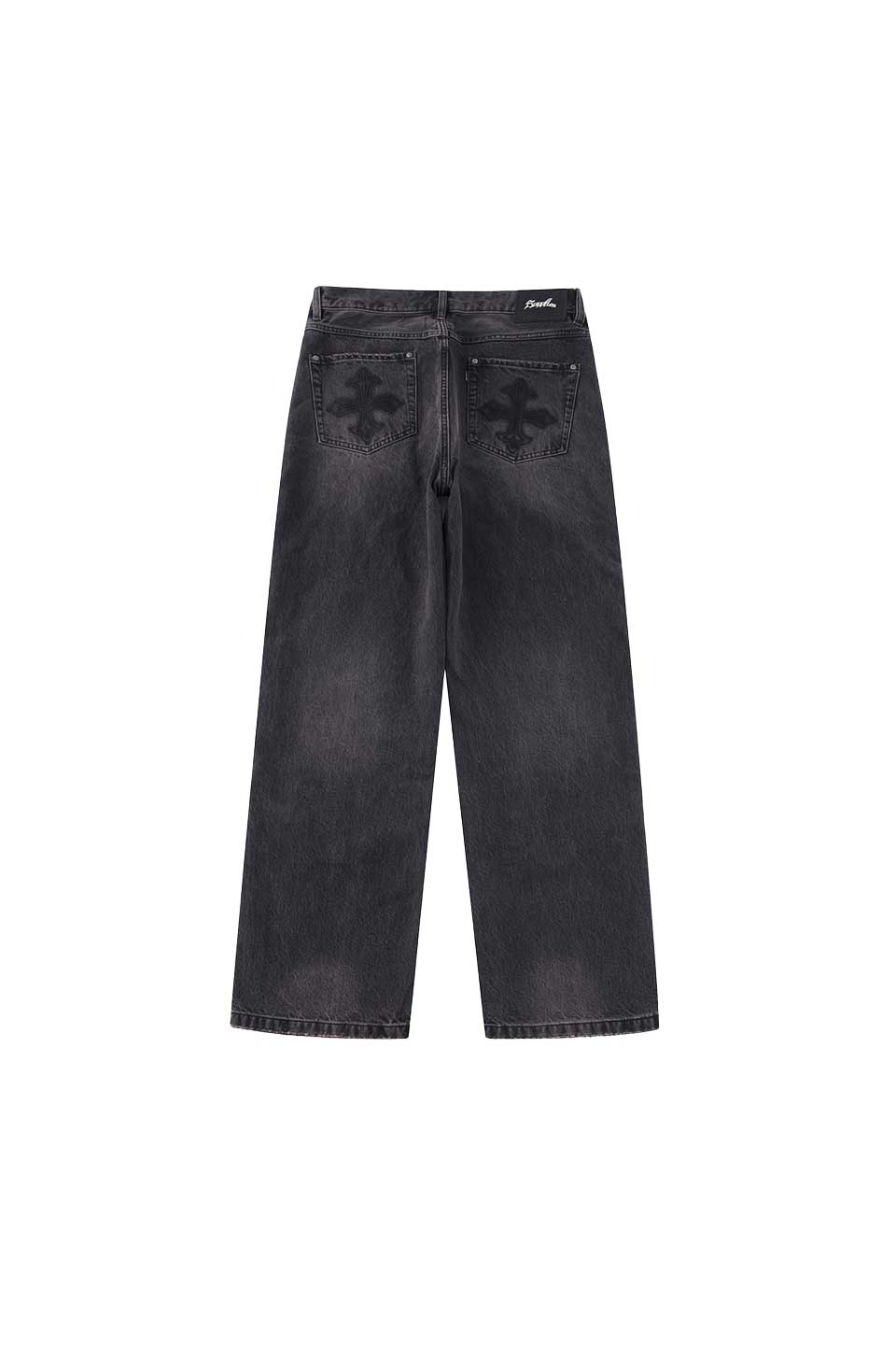 Fleur Cutting Double Knee Denim Pants