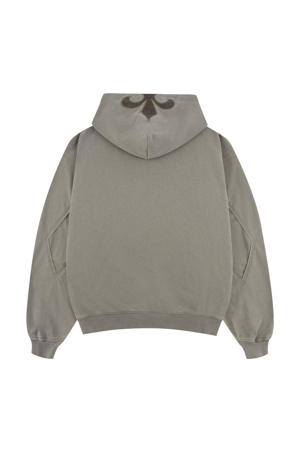 SUPPLIER(サプライヤー) - Fleur Leather Patch Zip Hoodie SUPPLIER(サプライヤー) - Fleur Leather Patch Zip Hoodie