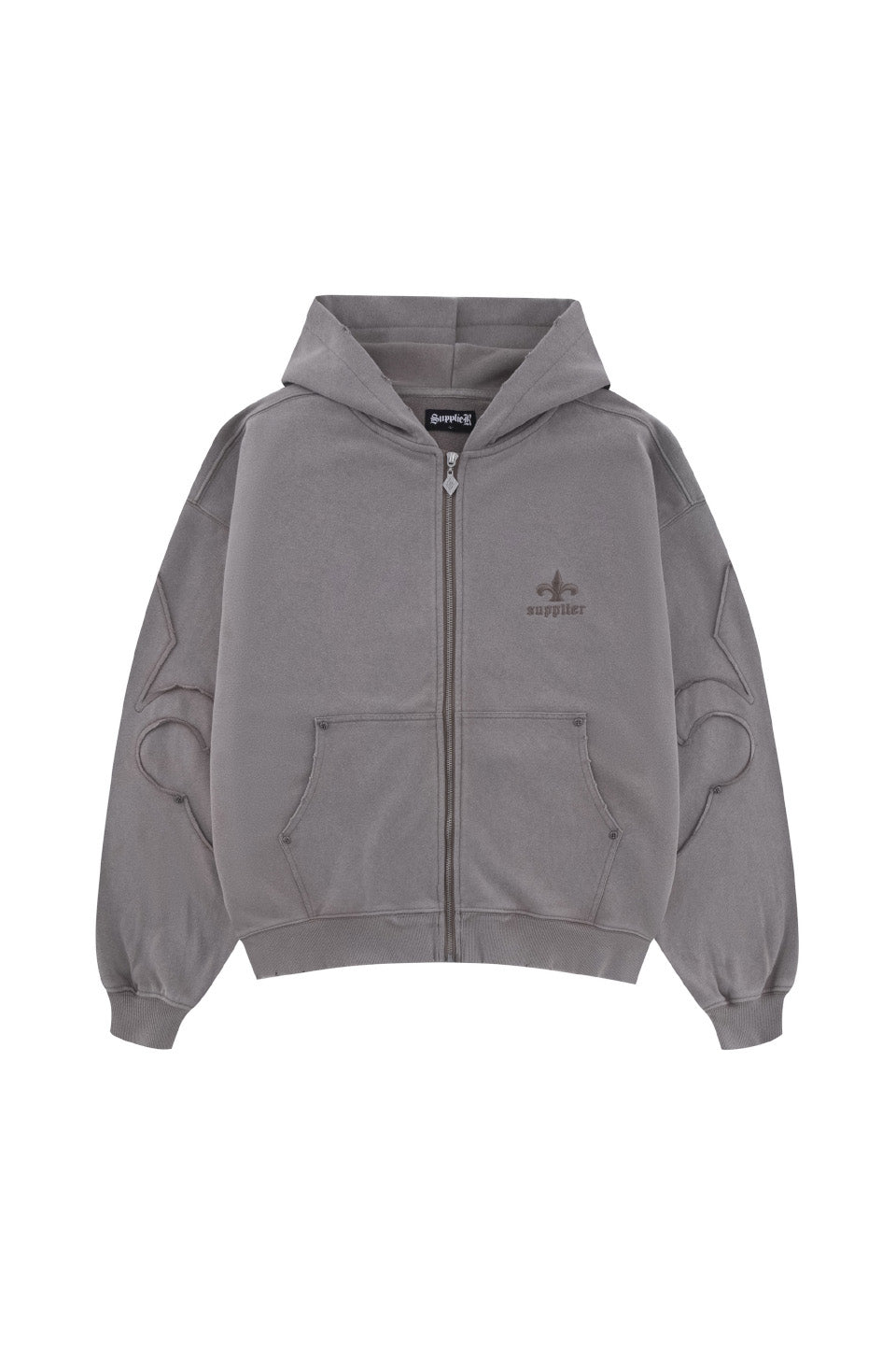 Fleur Switching Zip Hoodie