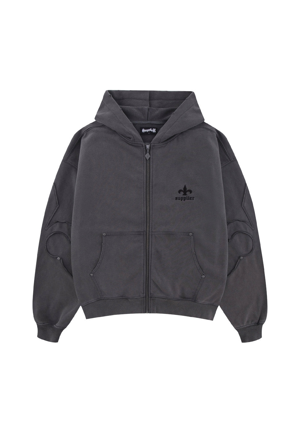 Fleur Switching Zip Hoodie