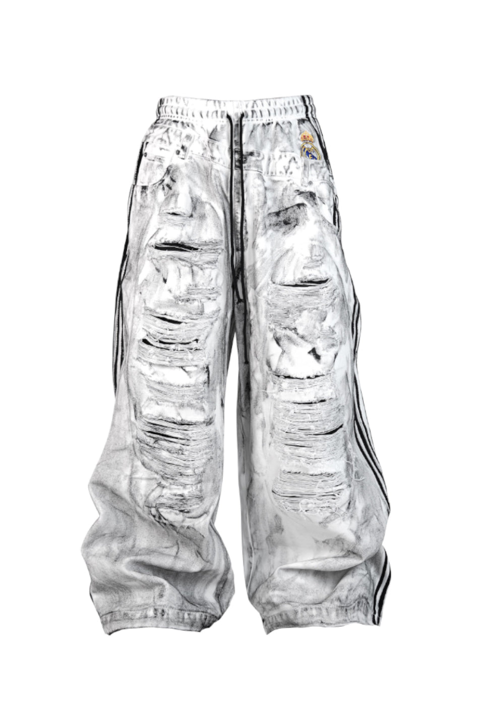 Football Punks White Canvas Pants
