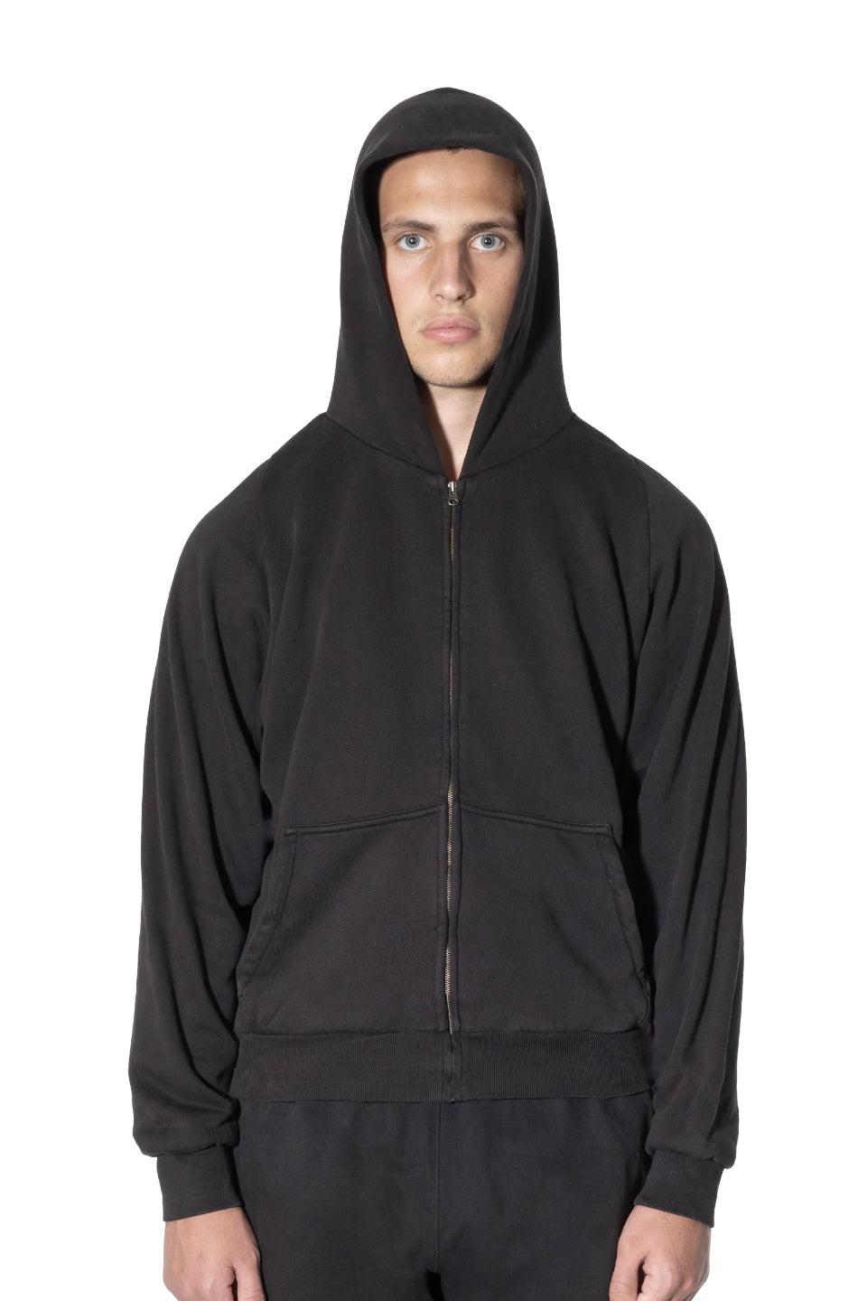 GAP x YZY Cotton Fleece Zip Up Hoodie - black / M