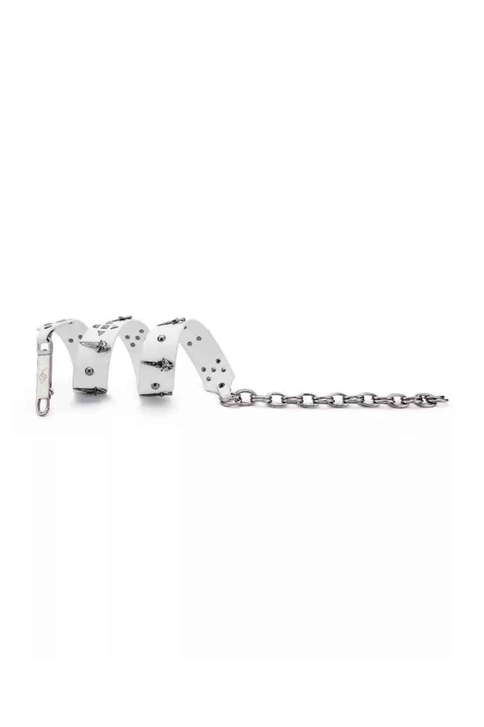 Genuine Leather Chain Studded Sword Buckle Belt