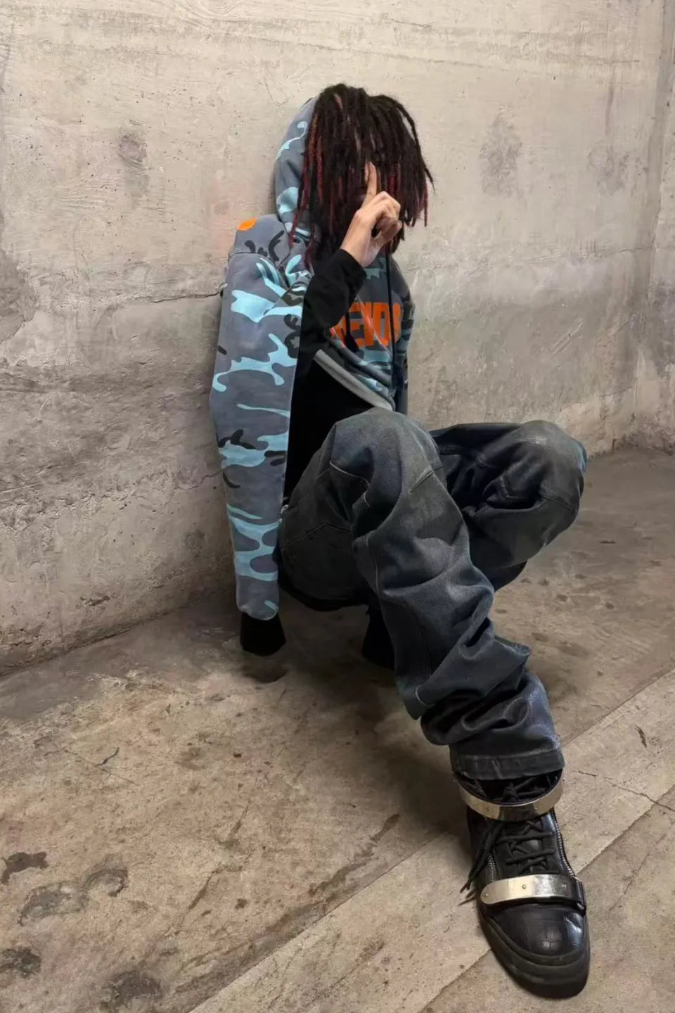 Glazed Spray Washed Jeans