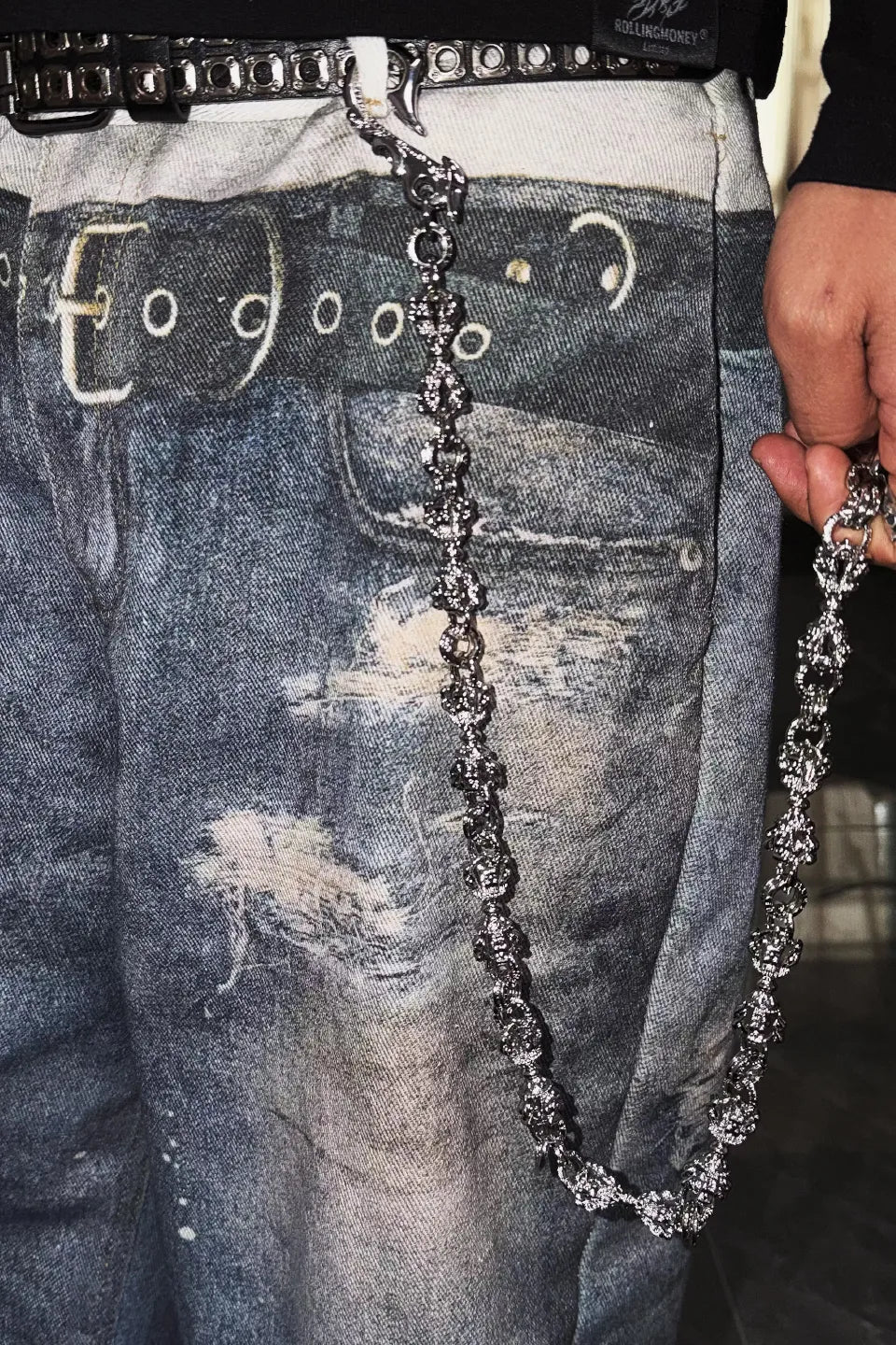 Glossy Vajra Scepter Trouser Chain