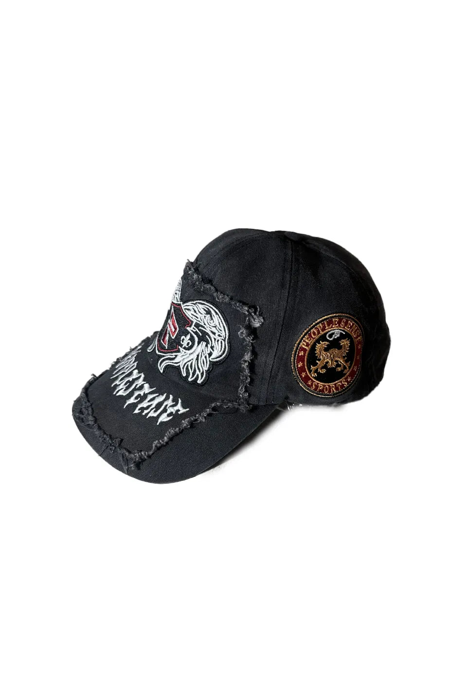 Gothic Cap Featuring Raised Embroidery