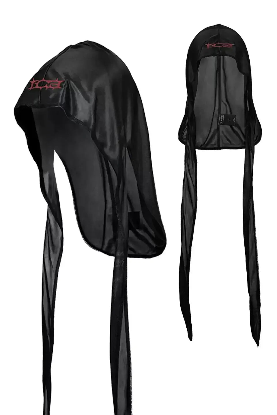 Gothic Embroidery Long Tail Durag