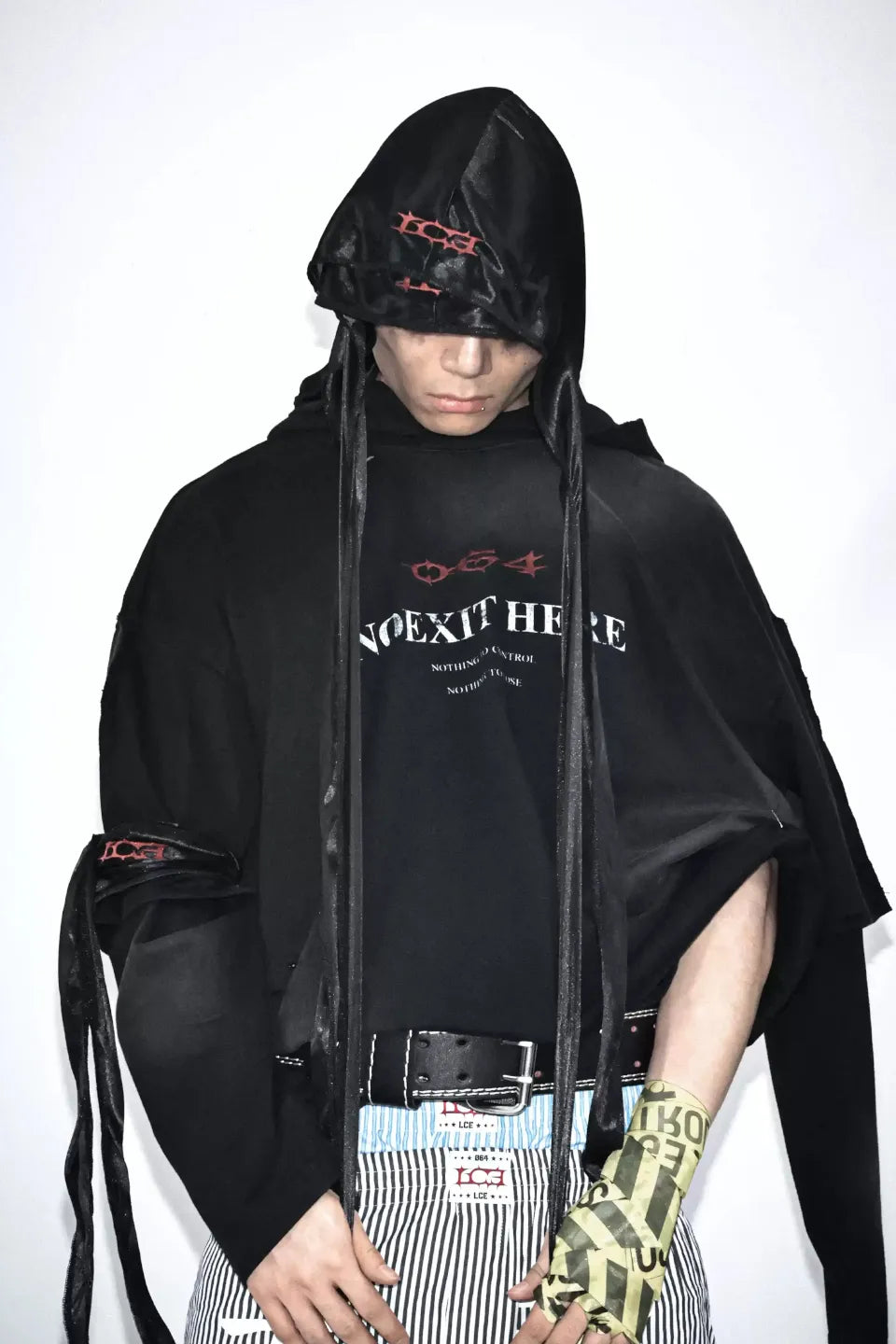 Gothic Embroidery Long Tail Durag