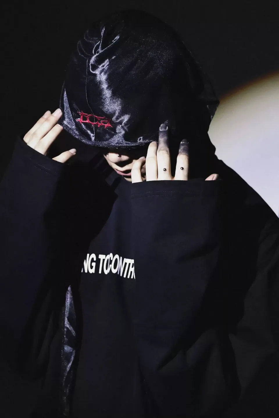 Gothic Embroidery Long Tail Durag