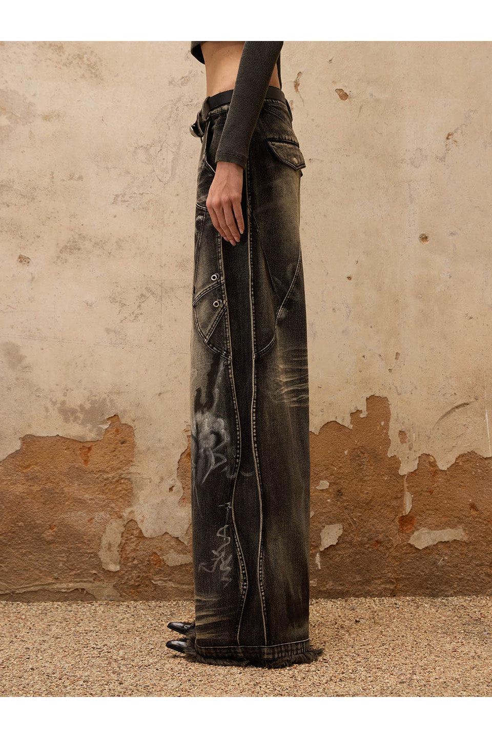 PERSONSOUL パーソンソウル｜Graffiti Contour Jeans