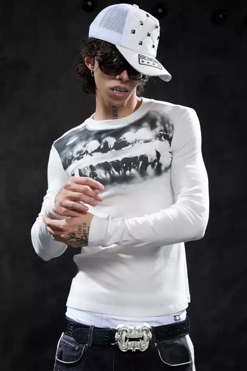 Grillz Graphic Slim LS Tee