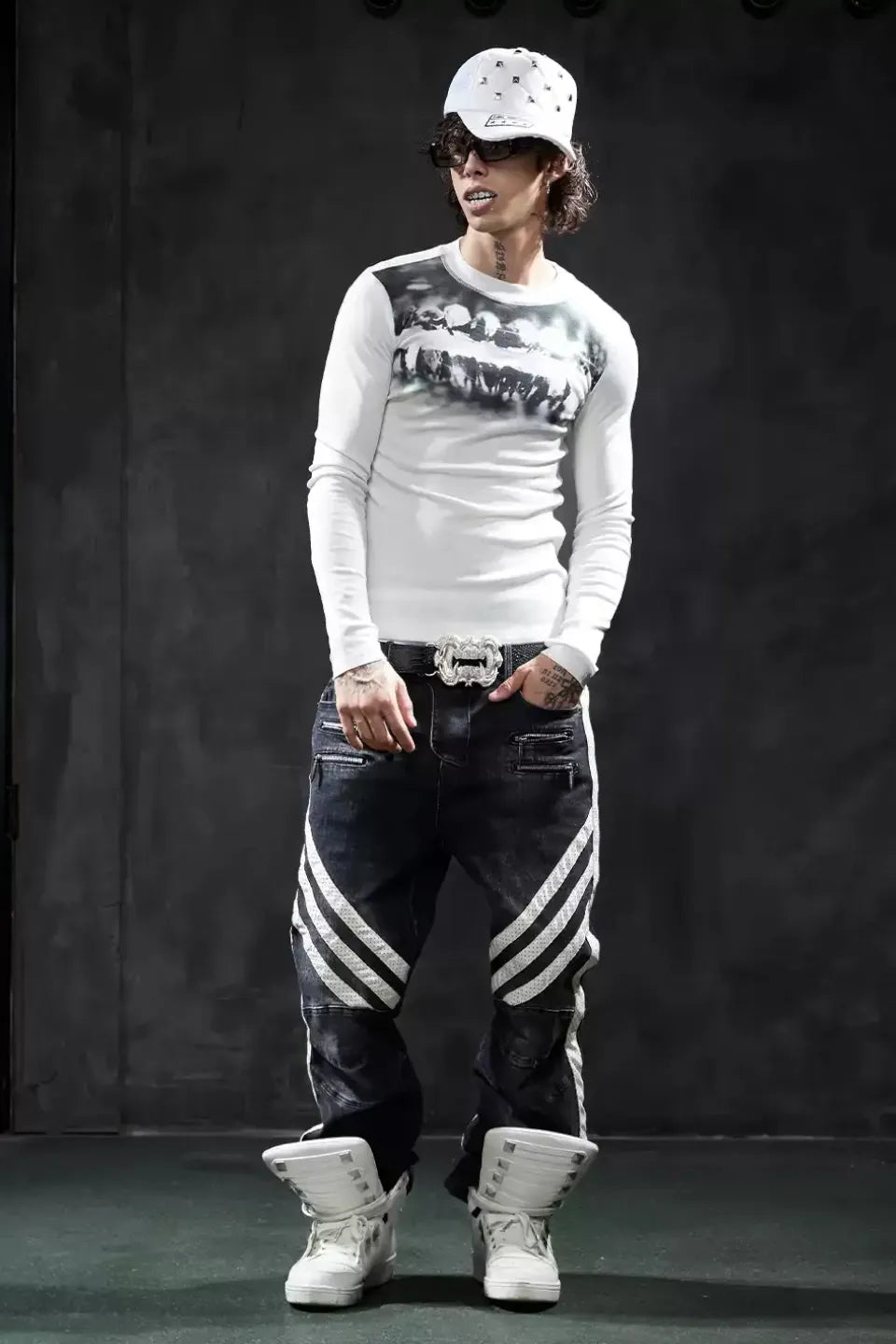 Grillz Graphic Slim LS Tee