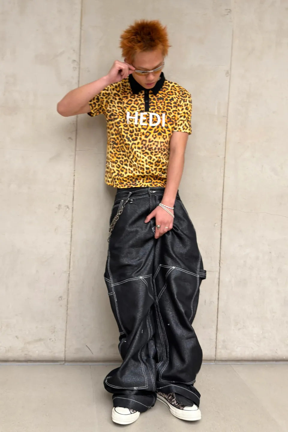 HEDI Inspired Leopard Polo Shirts