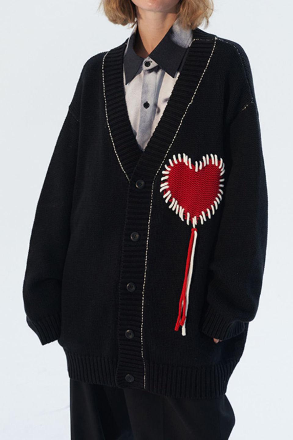 Heart Knit Cardigan