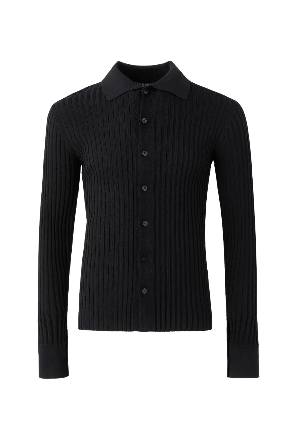 High Stretch Ribbed Knit Cardigan