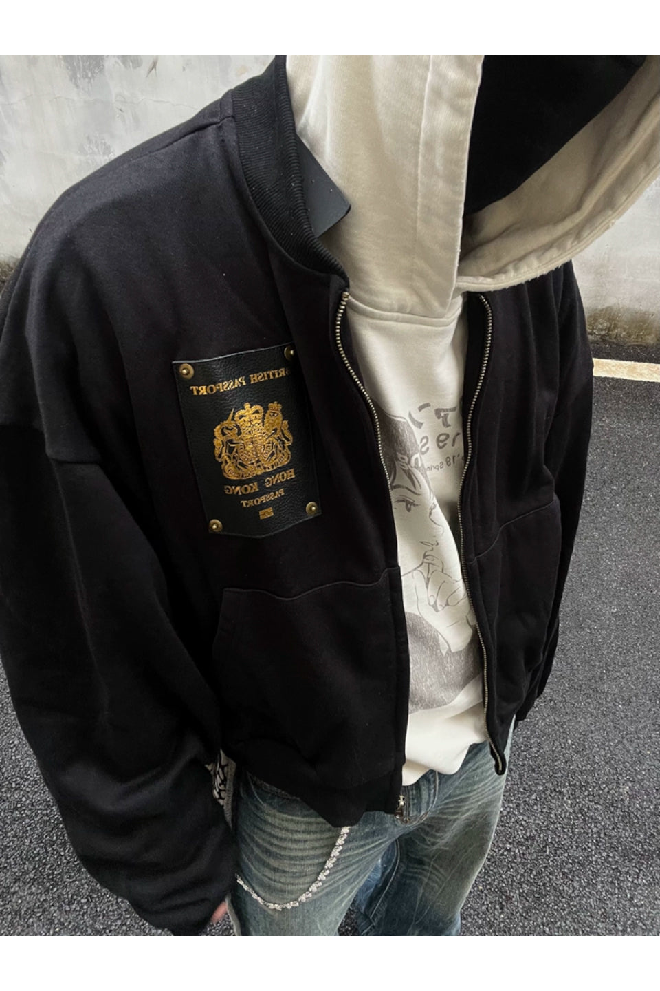 Hong Kong Passport Sweat Jacket