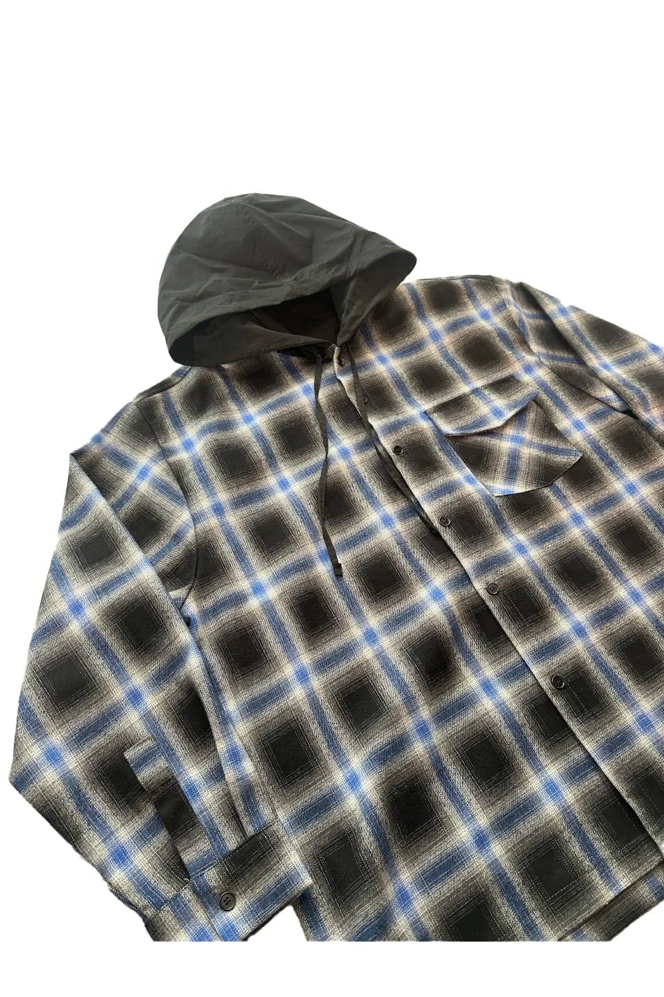Hoodied Check Shirt