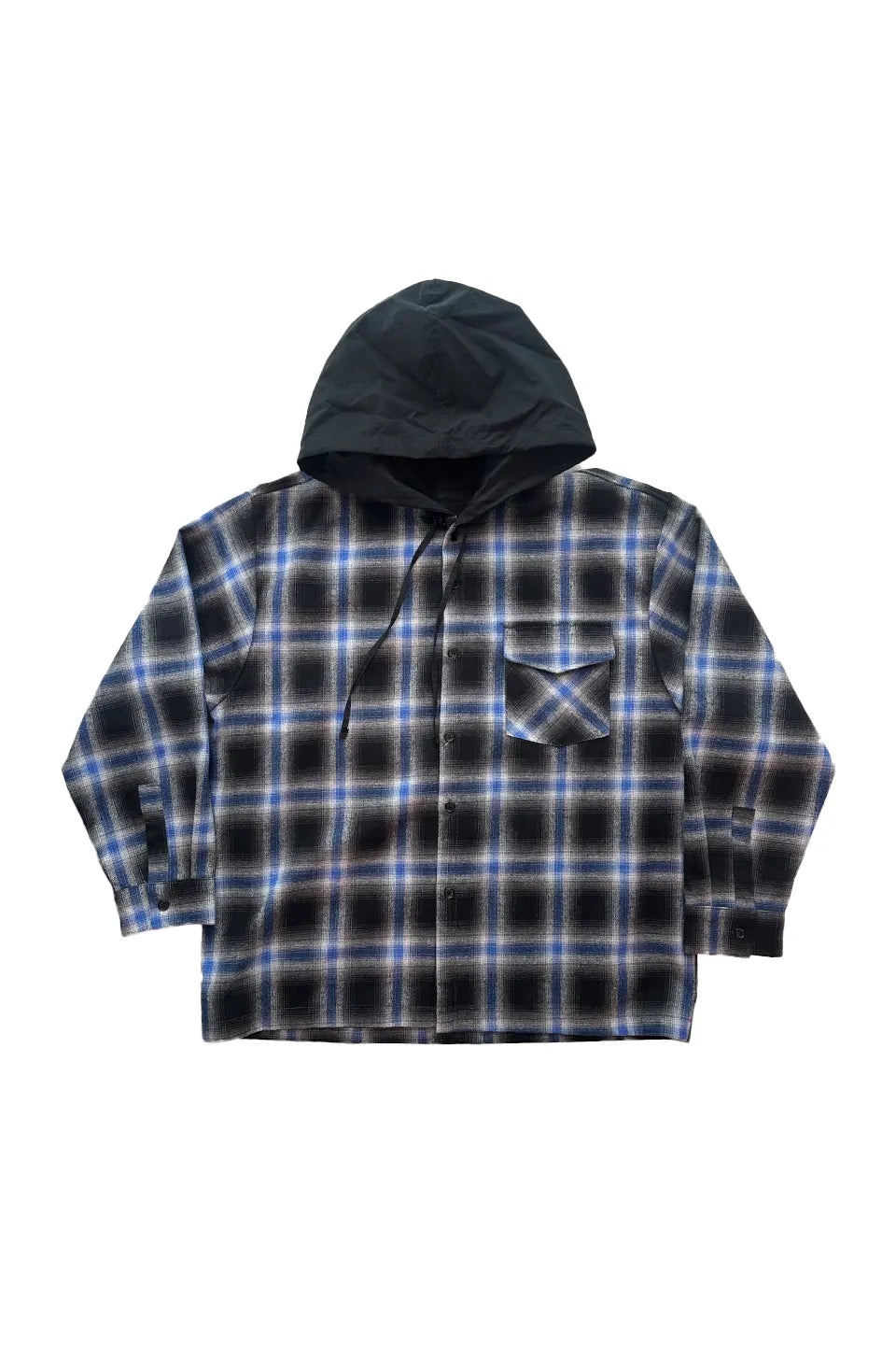 Hoodied Check Shirt