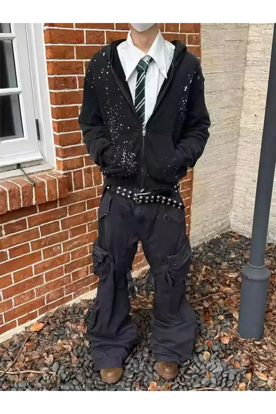 Hot Diamond Washed Zip Up Hoodie