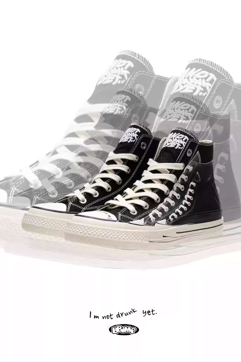 Illusion Print Platform High Sneakers