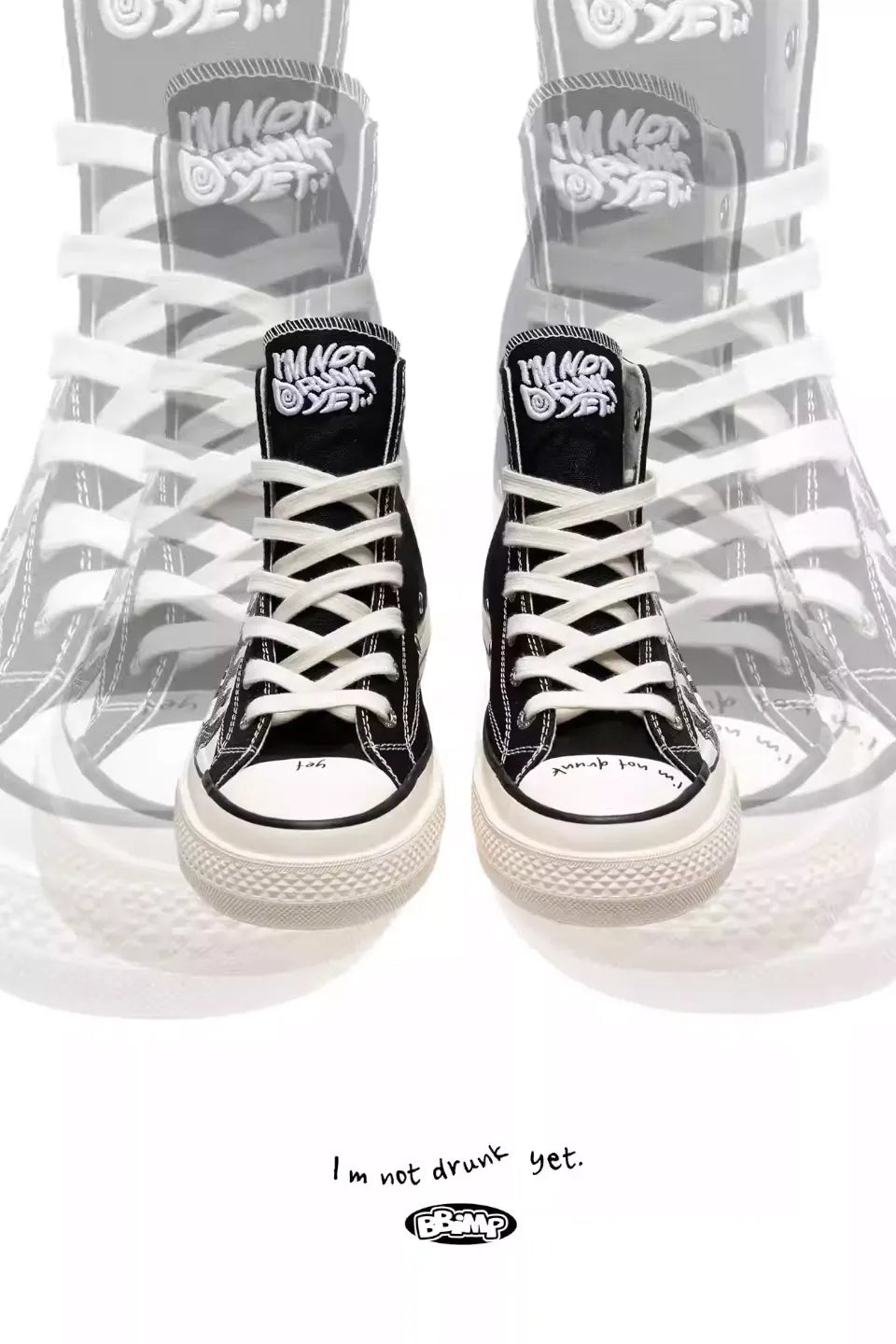 Illusion Print Platform High Sneakers