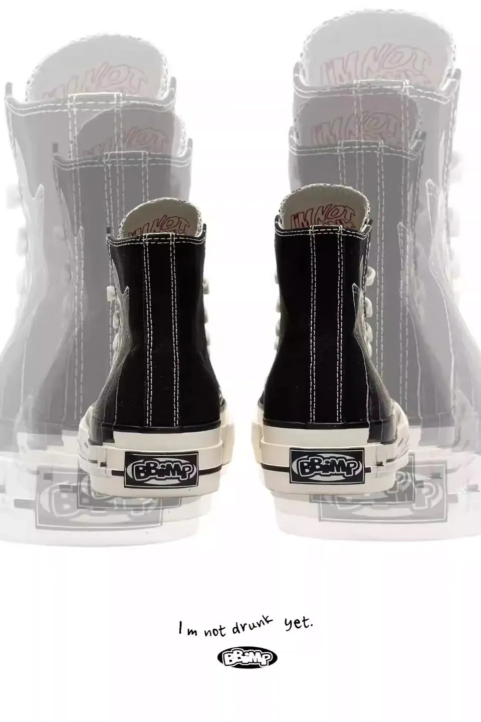 Illusion Print Platform High Sneakers