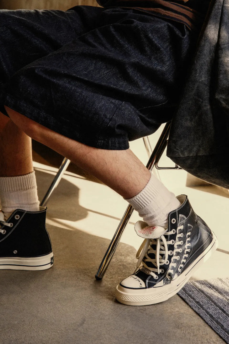 Illusion Print Platform High Sneakers