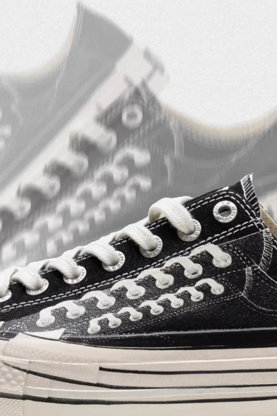 Illusion Print Platform Low Sneakers
