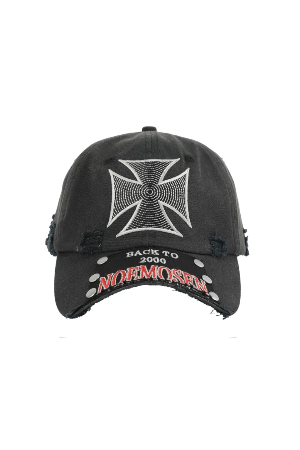 Iron Cross Broken Brim Patch Washed Cap