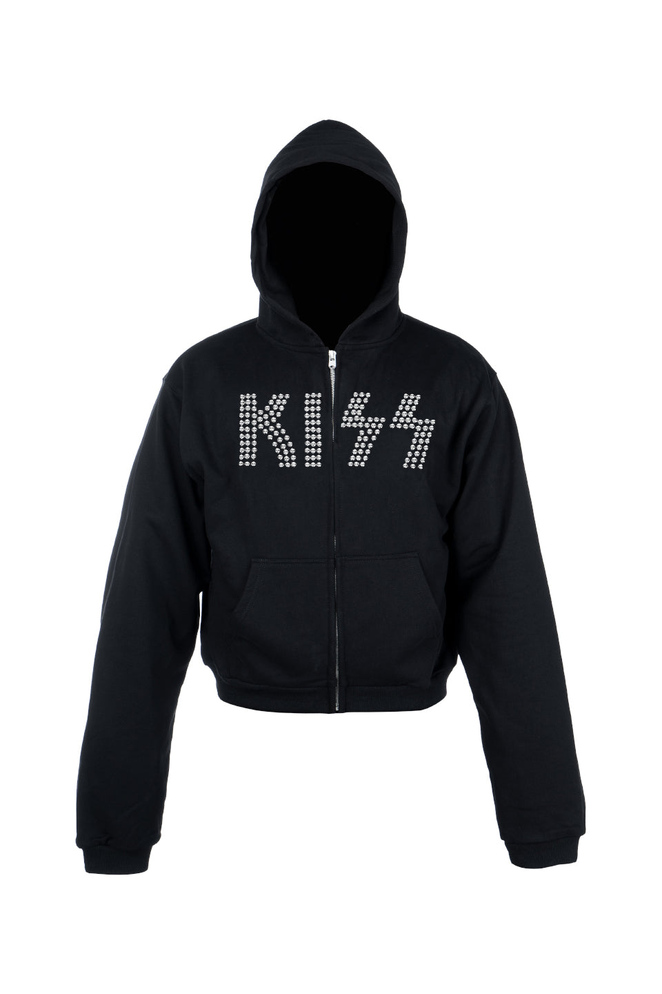 KISS Metallic Beaded Zip Hoodie